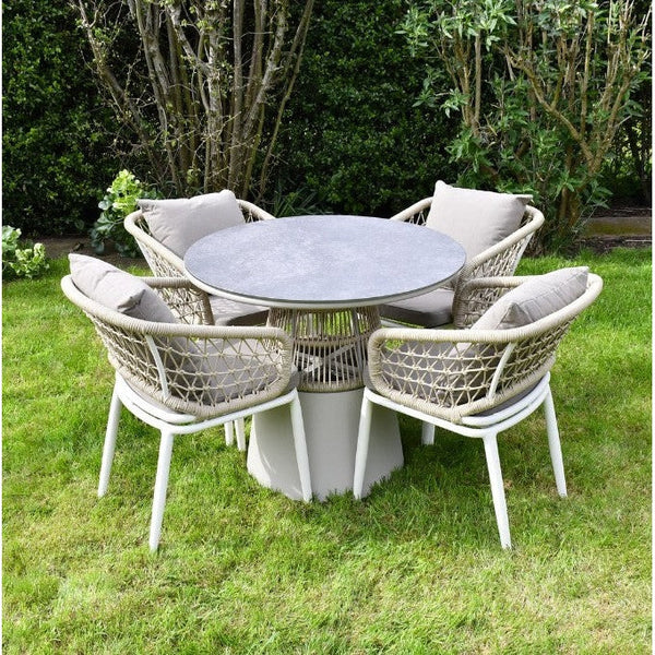 SAC Deluxe Rope 4 Chairs and Round Table -DS