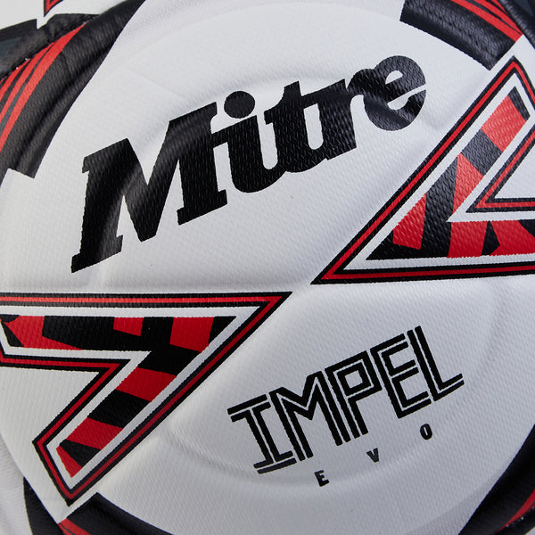 Mitre Impel Evo Football - White/Red/ Black
