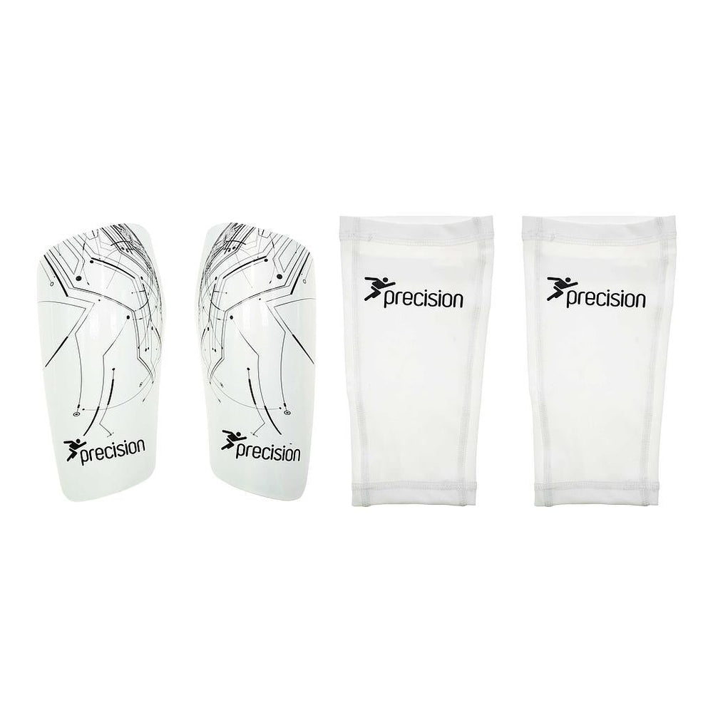 Precision Pro Matrix Shinguards White -DS
