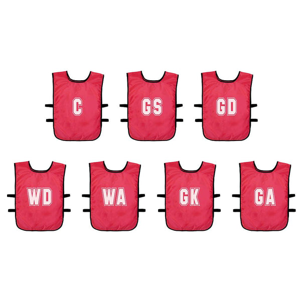 (Pack of 7) Mesh Netball Training Bibs (Youths, Adult) -DS