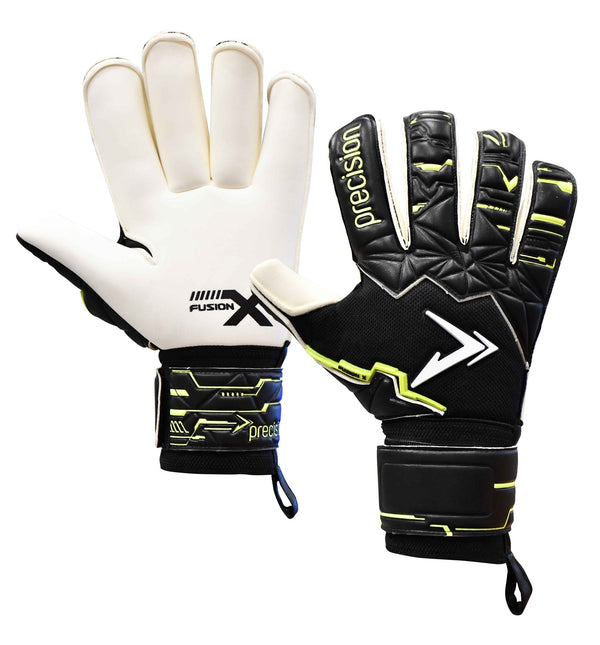 Precision Junior Fusion X Pro Roll Finger Giga Goalkeeper Gloves -DS