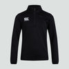 Canterbury Club 1/4 Zip Mid Layer Top - Juniors - Black
