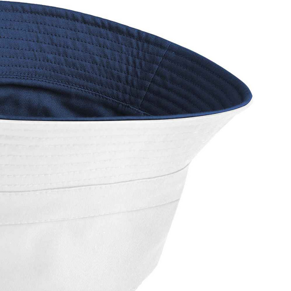 Beechfield Reversible Bucket Hat - Adults - Navy/White