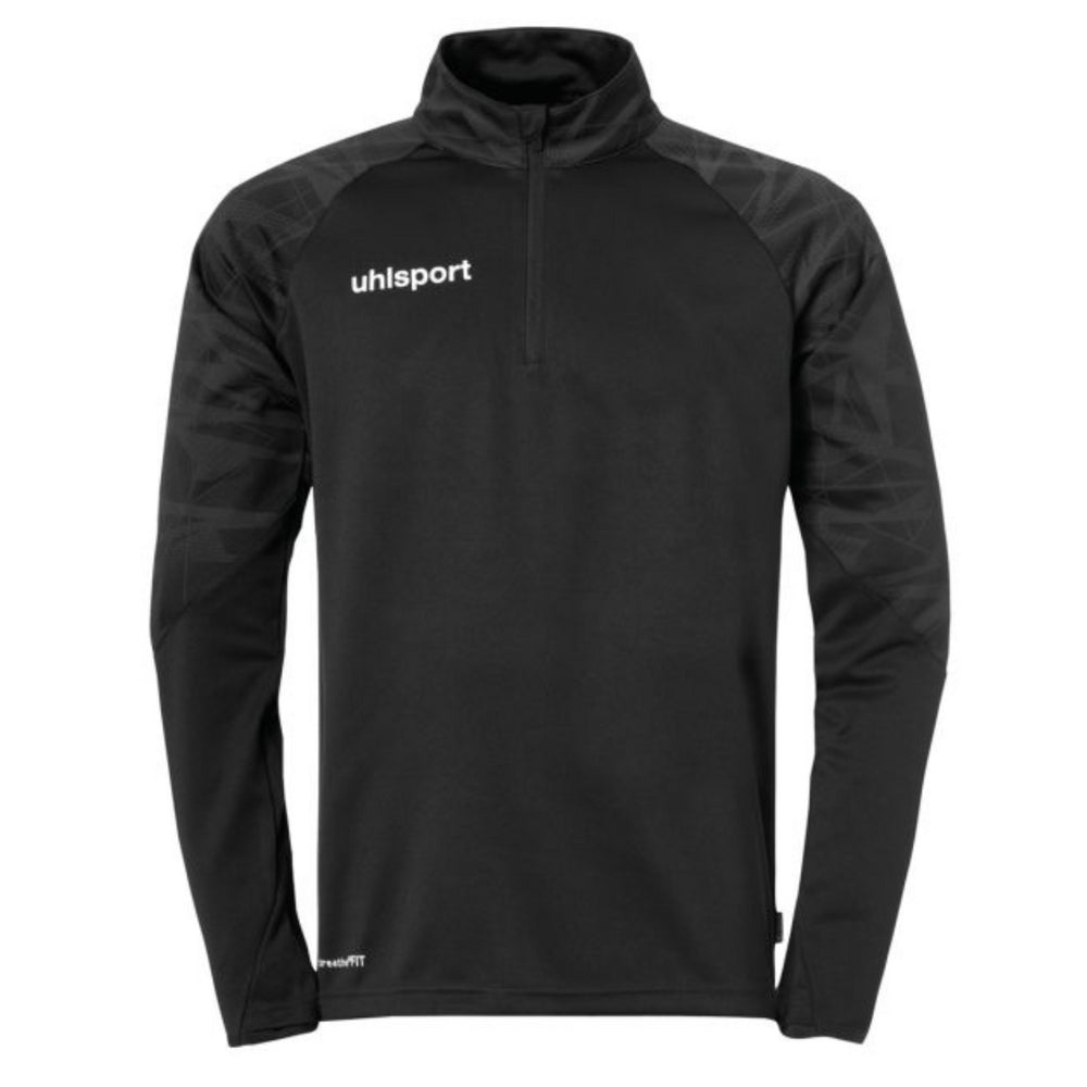 Uhlsport Goal 25 1/4 Zip Top - Adults _ Black