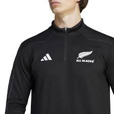 Adidas All Blacks 1/4 Zip Fleece - Black - Mens