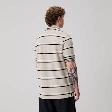 Canterbury Multi Stripe Polo - Mens - Taupe
