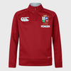 British & Irish Lions - 1/4 Zip Fleece - Juniors - Red