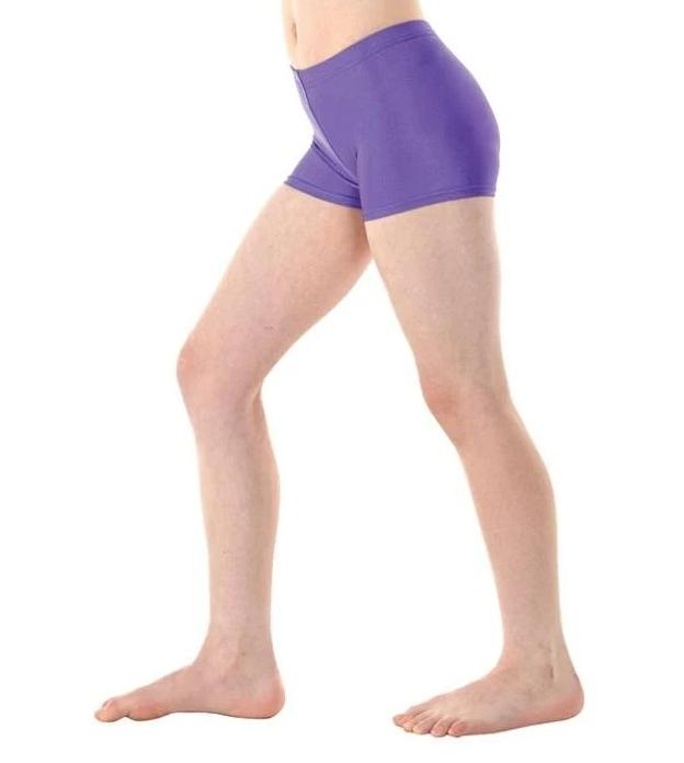 Tappers and Pointers Nylon Hipster Micro Shorts - Purple