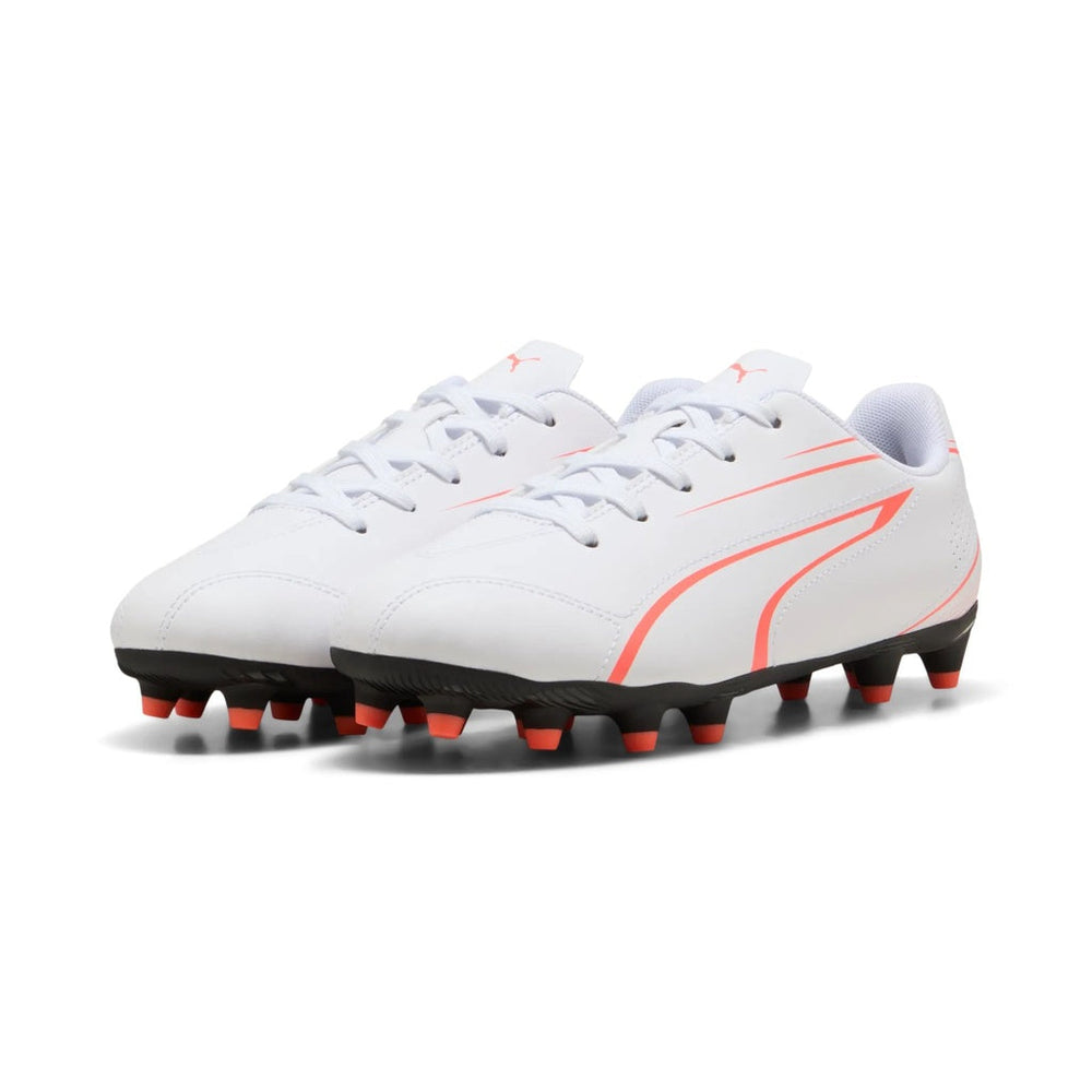 Puma Vitoria FG/AG - White - Juniors