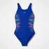 Speedo Girls Placement Muscleback Swimsuit - Blue