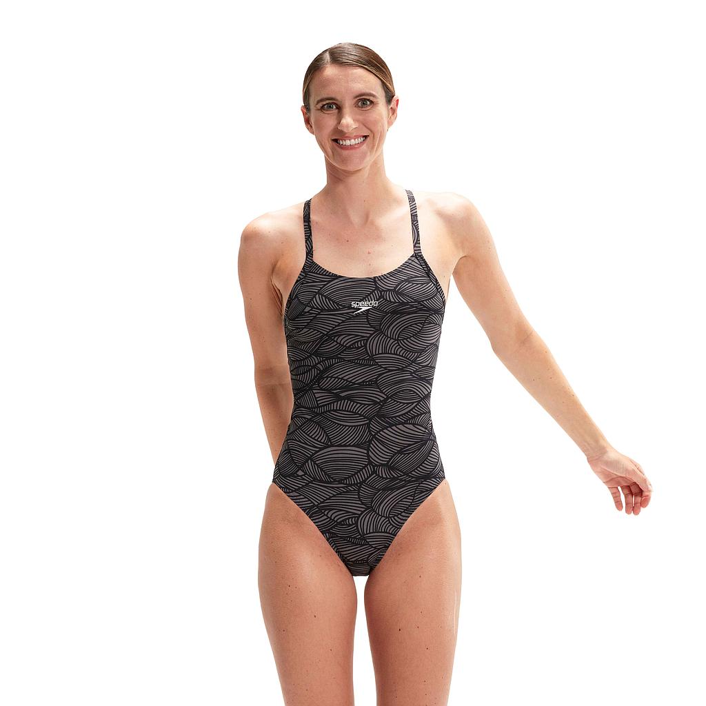 Allover Fixed Crossback Swimsuit-DS | Huge Rugby