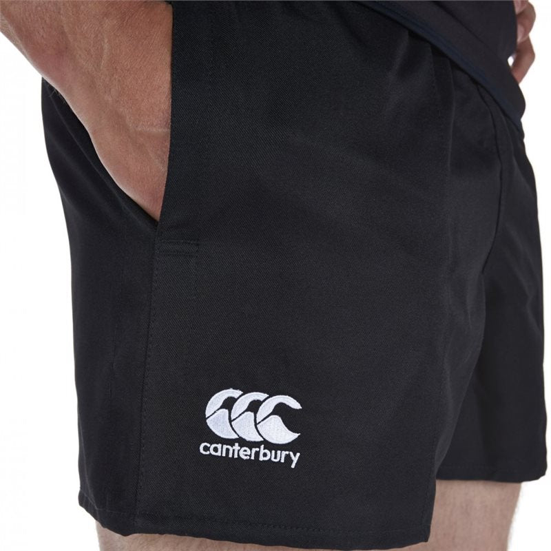 Canterbury Professional Polyester Rugby Shorts - Juniors  - Black