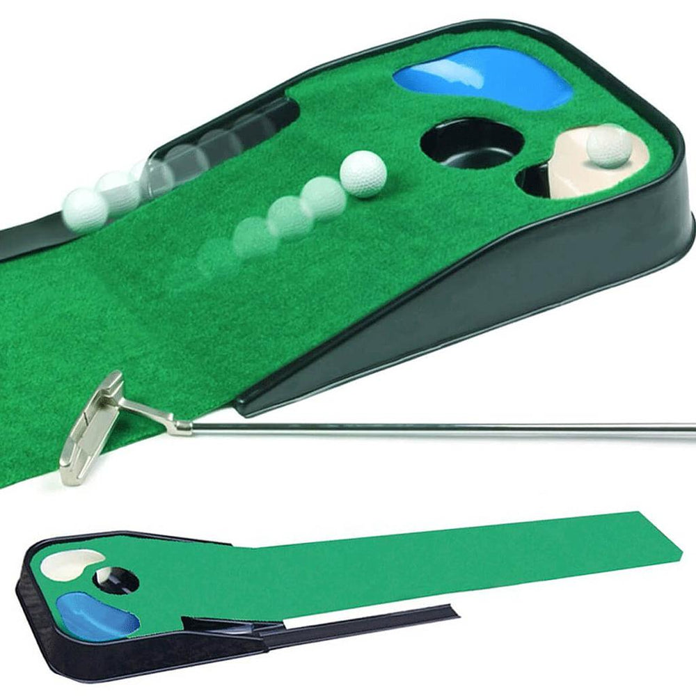 Longridge Putt N Hazzard Putting Mat (With Ball Return Tray) -DS