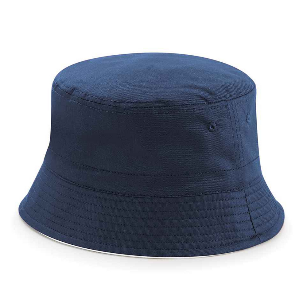 Beechfield Reversible Bucket Hat - Adults - Navy/White