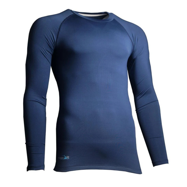 Precision Essential Base Layer Youth Long Sleeve Shirt - Navy