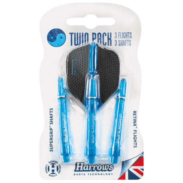 Harrows Twin Pack Dart Flight/Shafts -DS