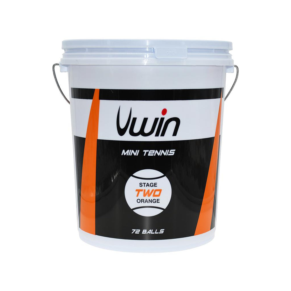 Uwin Stage 2 Orange Tennis Balls - Bucket of 72 balls -DS
