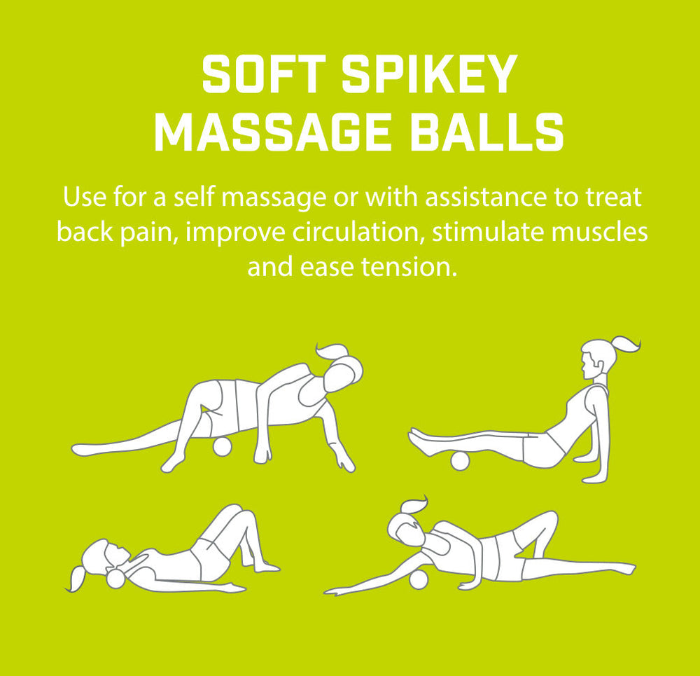 Urban Fitness Soft Spikey Massage Balls - 9cm