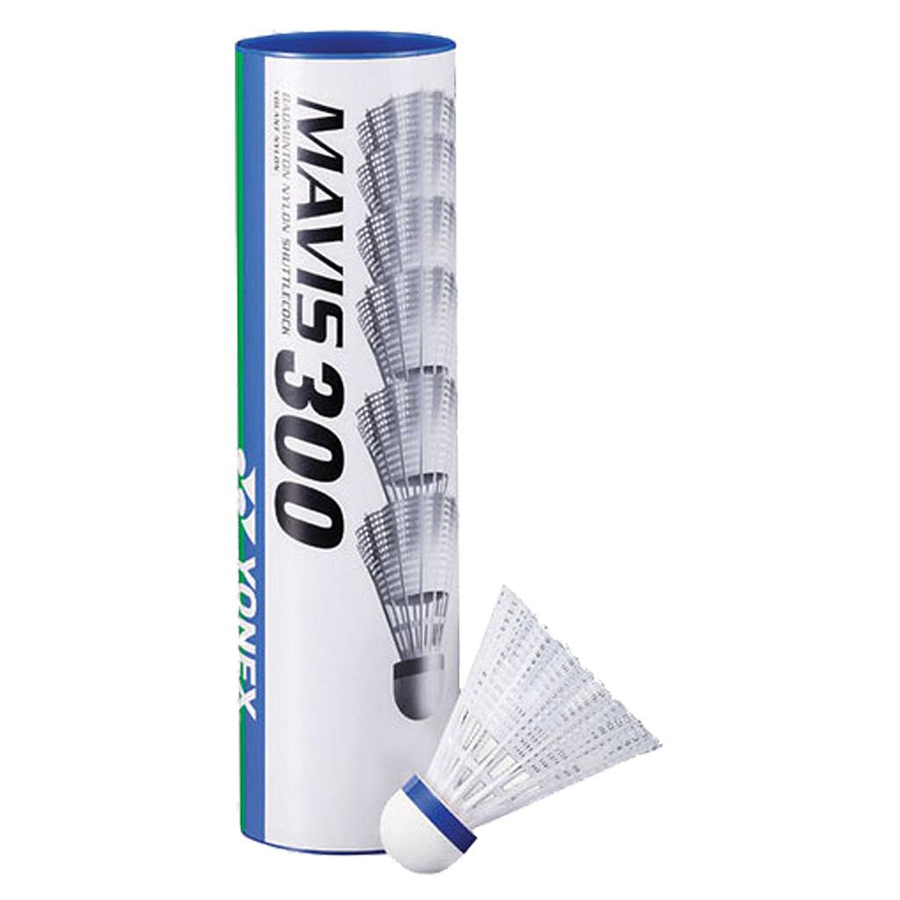 Yonex Mavis 300 Shuttles (Tube of 6) White -DS