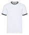 Fruit of the Loom Ringer Tee - White/Black