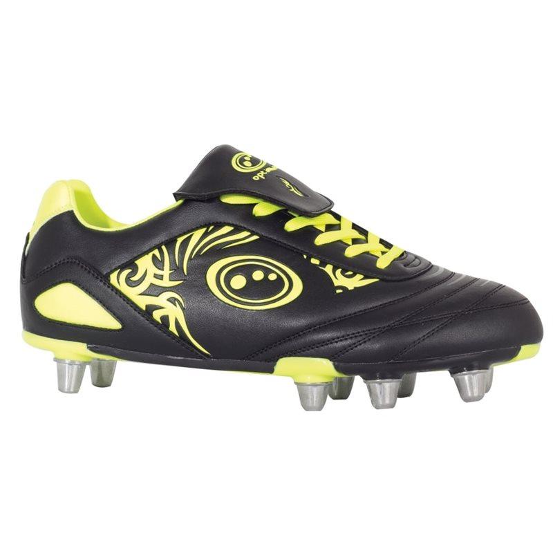 Razor Rugby Boots - Black/Fluo Yellow