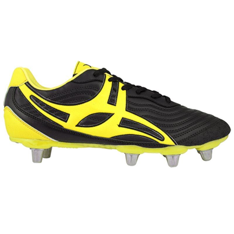 Side Step V1 LO8S Rugby Boots - Black/Yellow