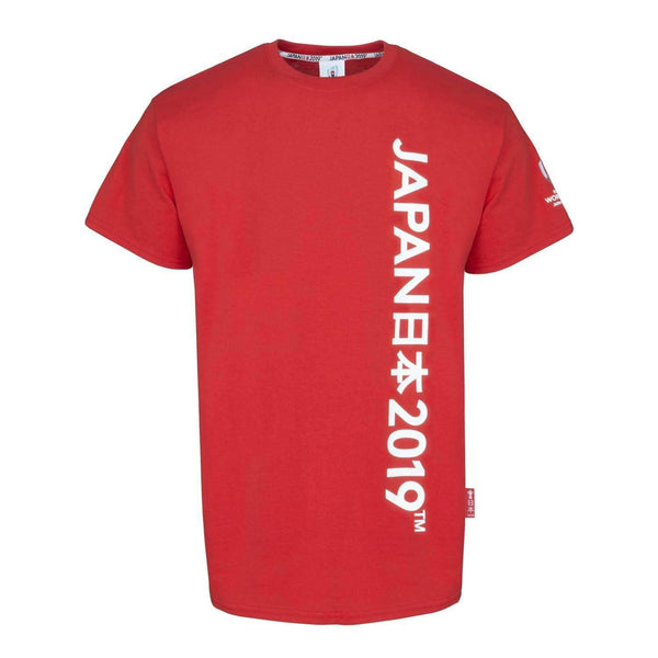 RWC2019 - Mens Graphic T-Shirt - Script - Red