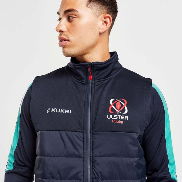 Ulster Rugby 22/23 Hybrid Padded Gilet - Navy