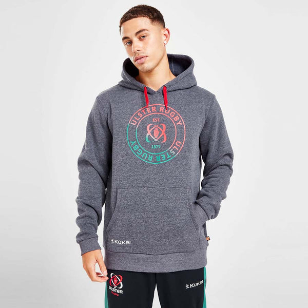 Ulster Rugby 22/23 Graphic Lifestyle Hoodie - Adults- Navy Heather